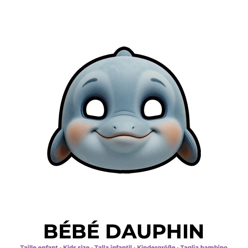 Masque de bébé dauphin