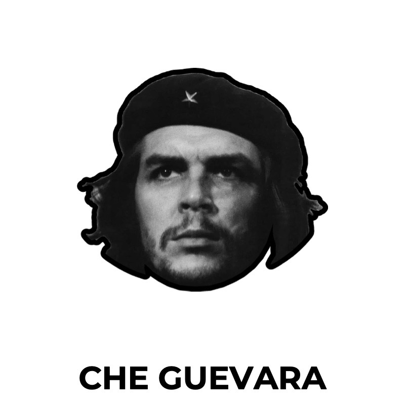 Masque de Che Guevara en papier, patron à imprimer