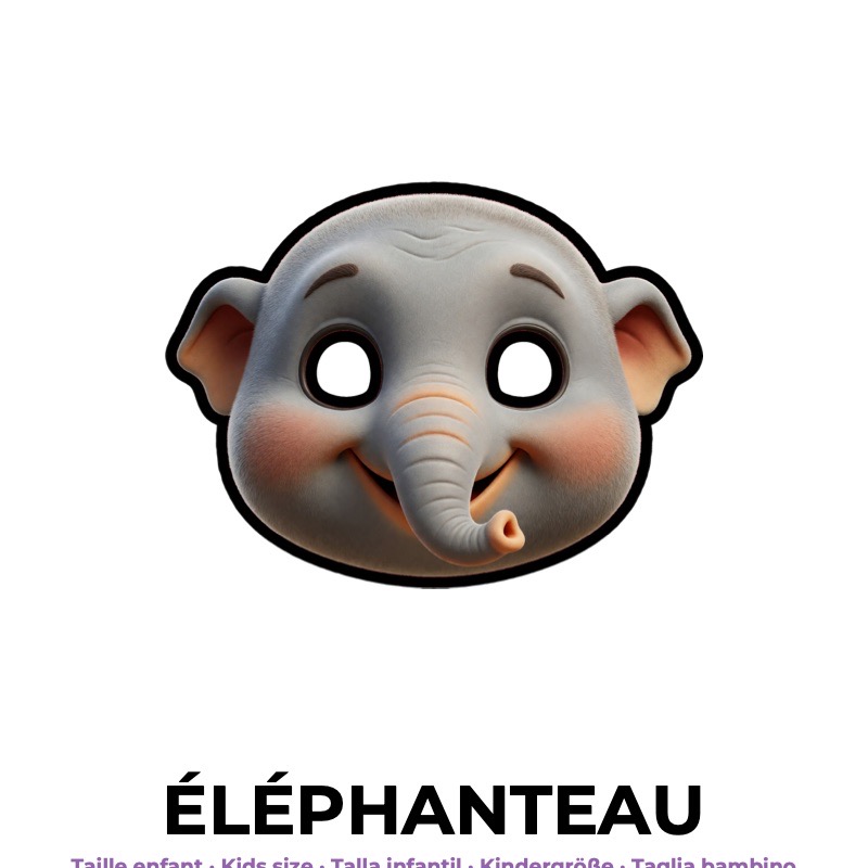 Masque d’éléphanteau