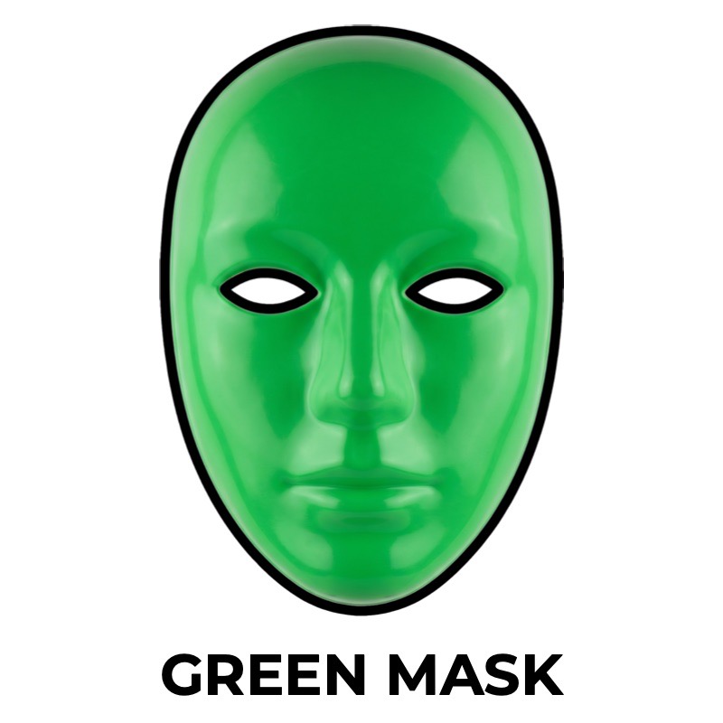 Grüne Vollmaske