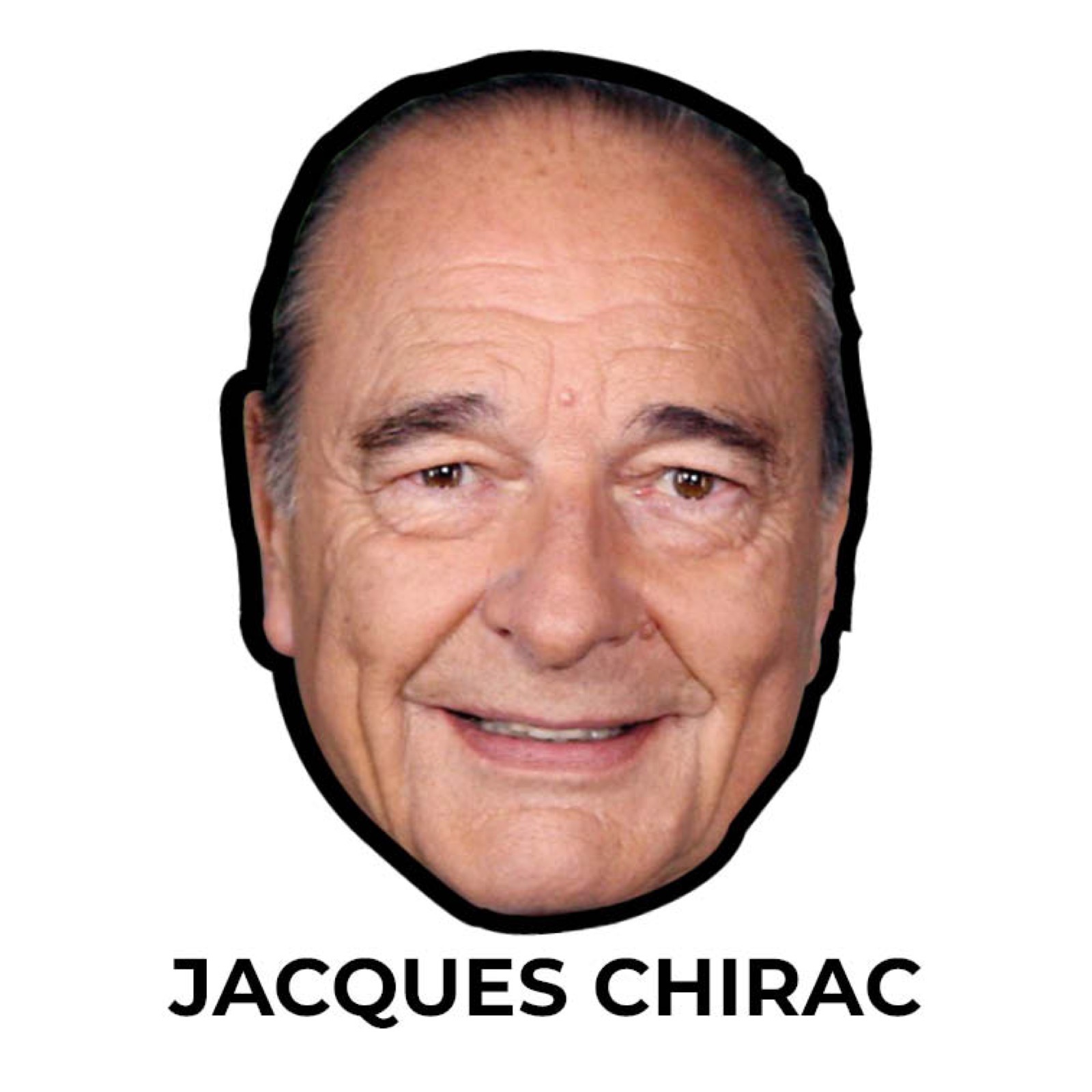 Masque Jacques Chirac