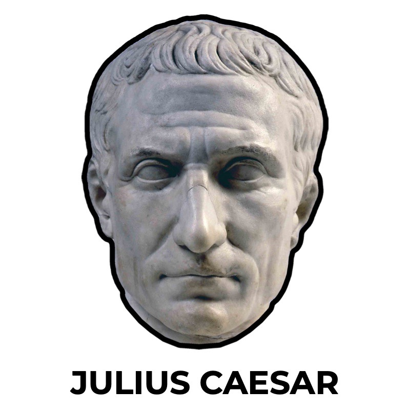 Julius Caesar-Maske aus Papier, Vorlage zum Ausdrucken