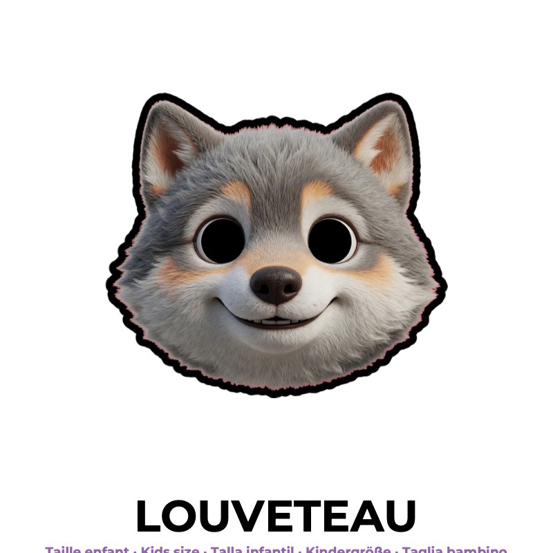 Masque de louveteau
