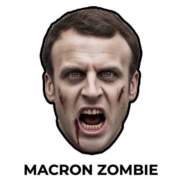 Masque d’Emmanuel Macron zombie