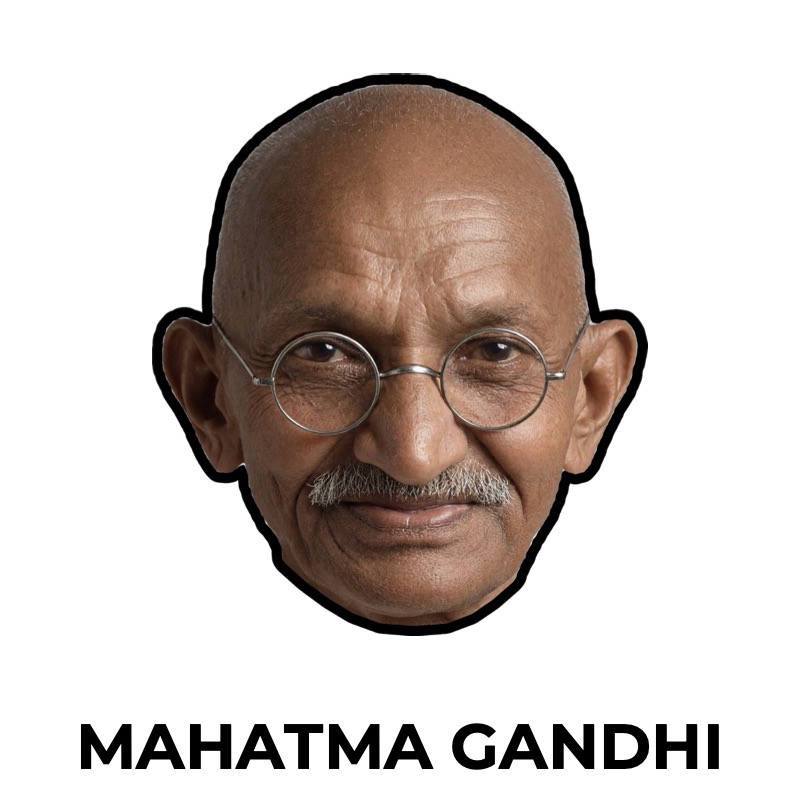 Maschera di Mahatma Gandhi