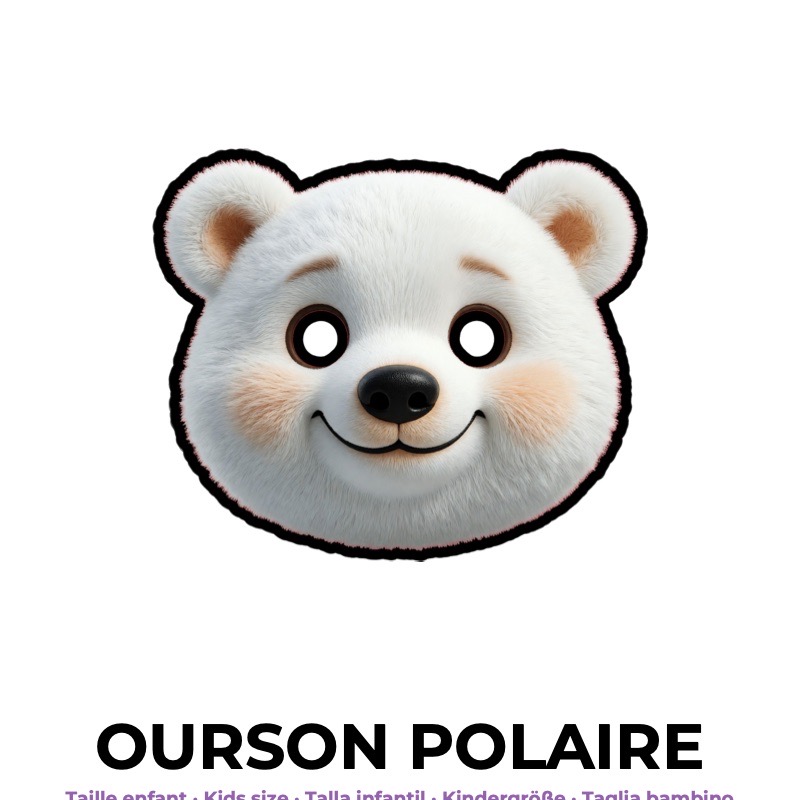 Masque d’ourson polaire