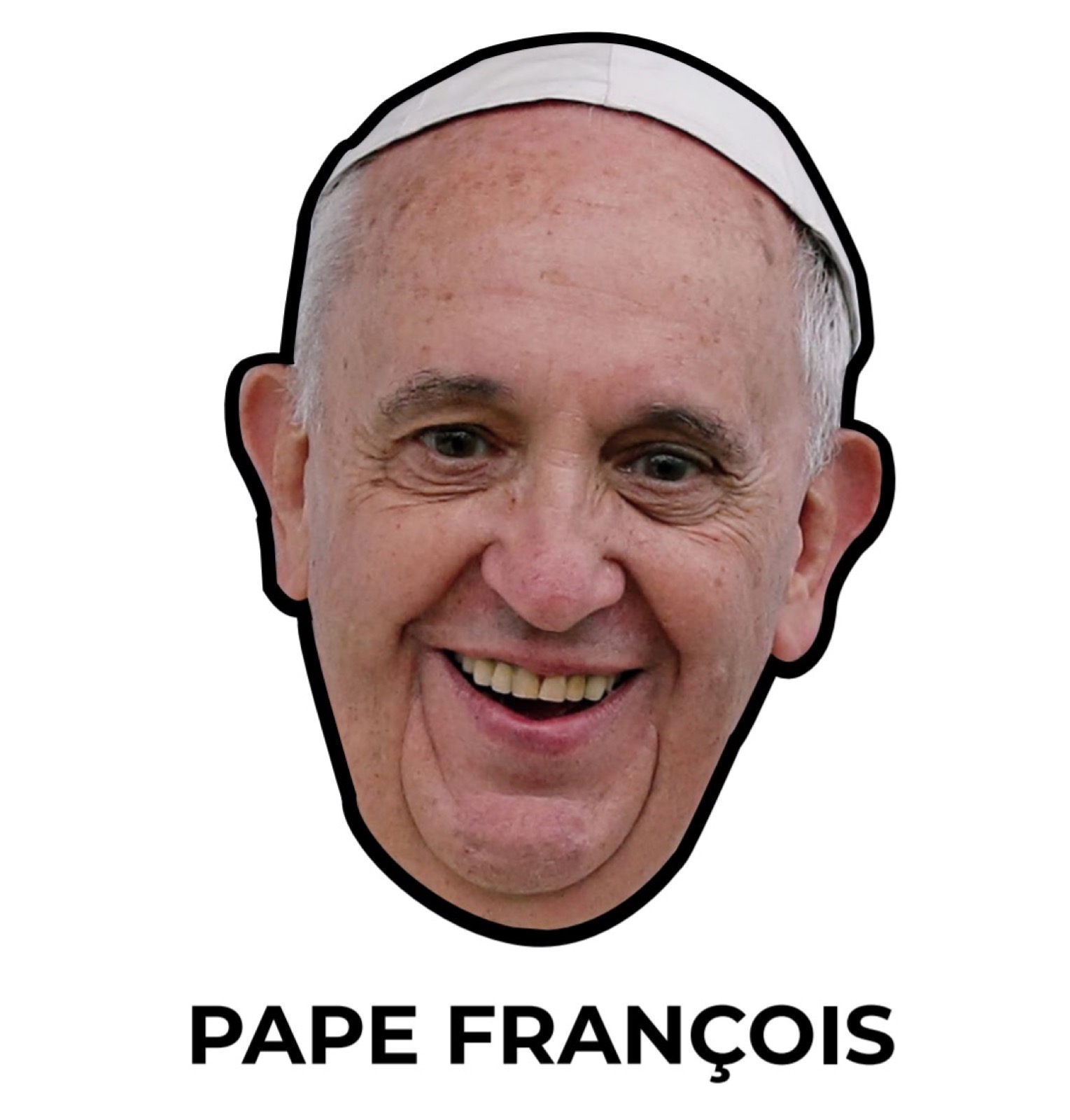 Masque Pape François 1er