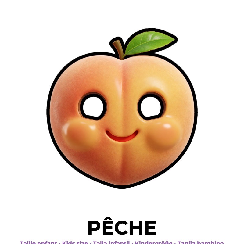 Pfirsich-Maske