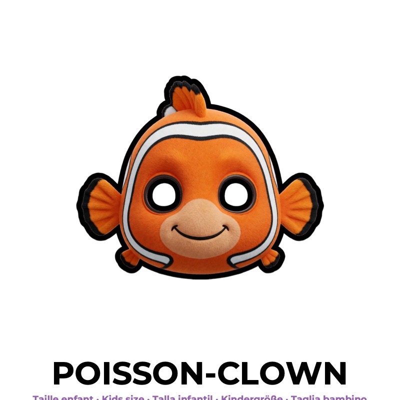Masque de poisson-clown