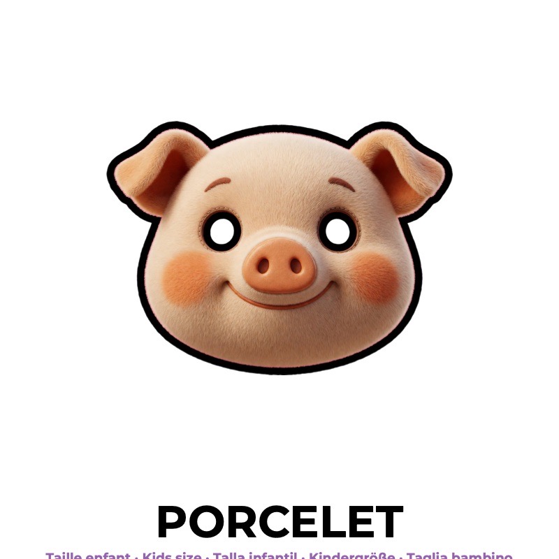 Masque de porcelet
