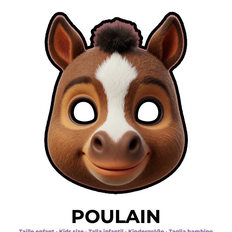 Masque de poulain