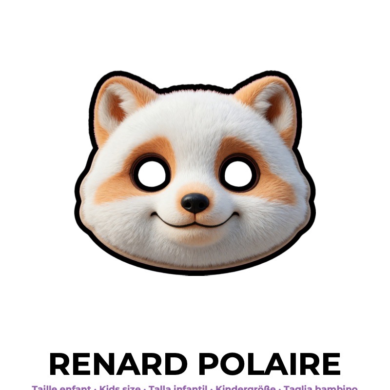 Masque de renard polaire