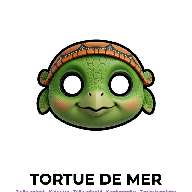 Masque de tortue de mer