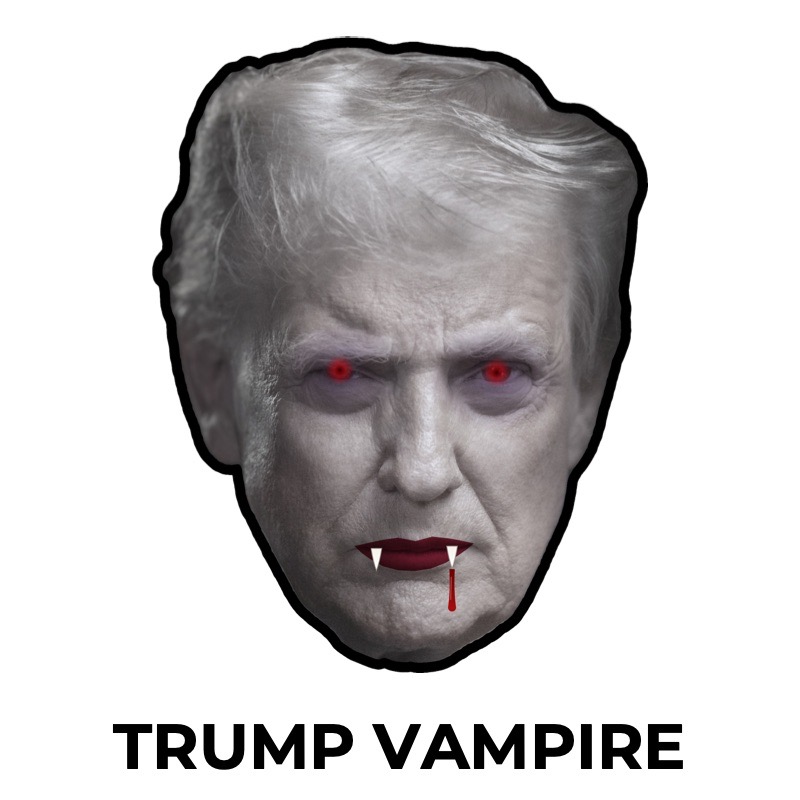 Masque de Donald Trump vampire en papier, patron à imprimer