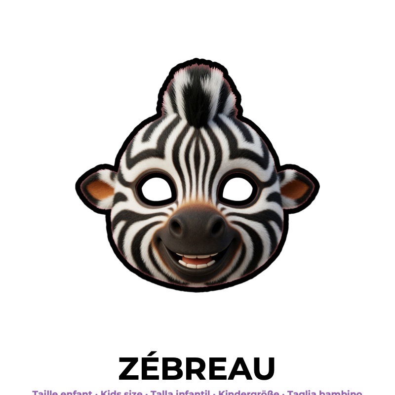 Masque de zébreau