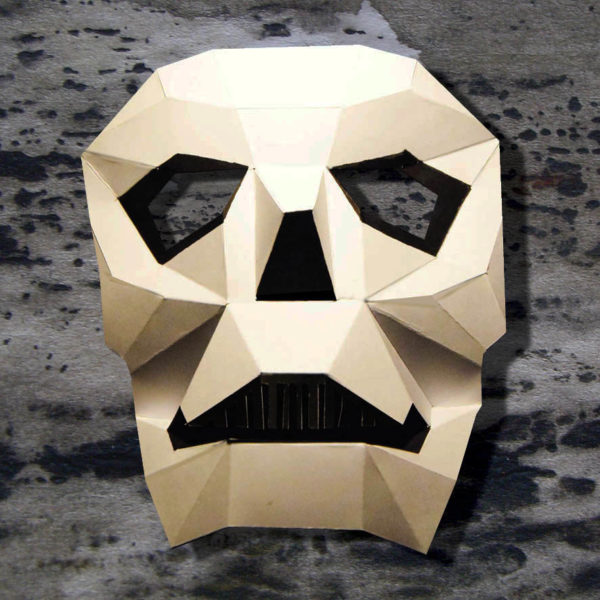 Masque tête de mort 3D