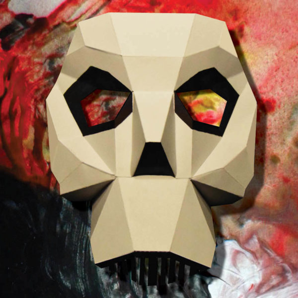 Masque tête de mort 3D à imprimer et à fabriquer soi-même
