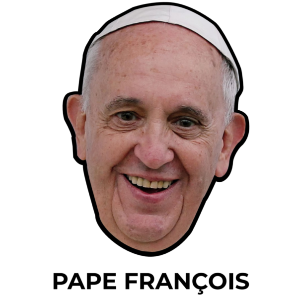 illustration masque pape francois