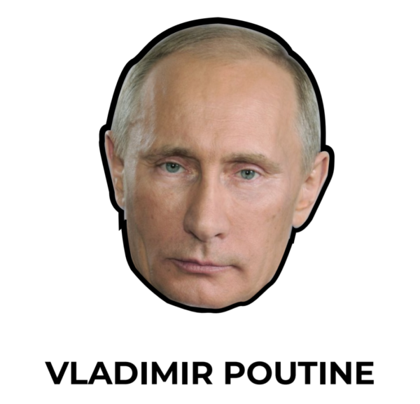 illustration masque Vladimir Poutine