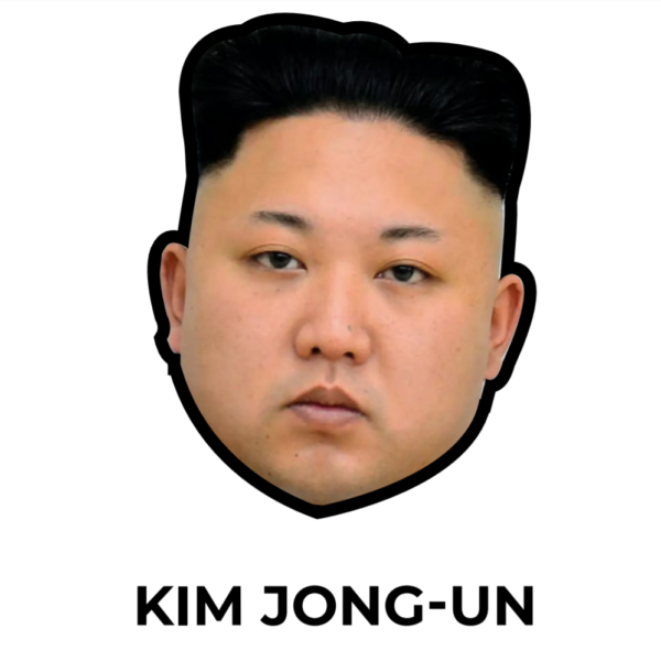 illustration masque kim jong un